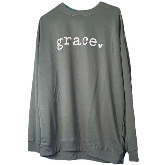 Green 'Grace' Sweatshirt (New without tags!!) - Picture 1 of 9